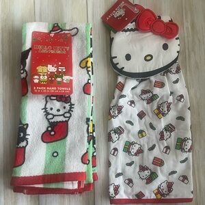 Hello Kitty Hand Towels Set